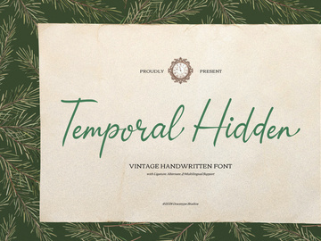 Temporal Hidden | Vintage Handwritten