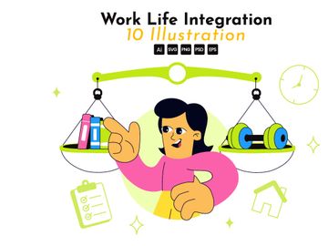 10 Work Life Integration Illustration