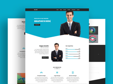 Personal Portfolio Landing Page Template design