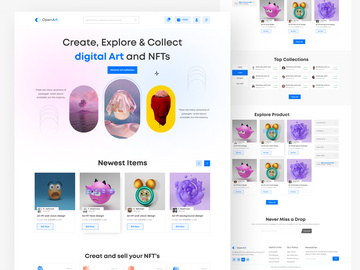 OpenArt - Monster NFT Marketplace Website