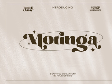 Moringa Display Font