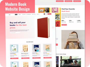 Online Bookstore & Library Web Design