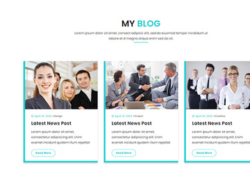 Blog Page Template Design
