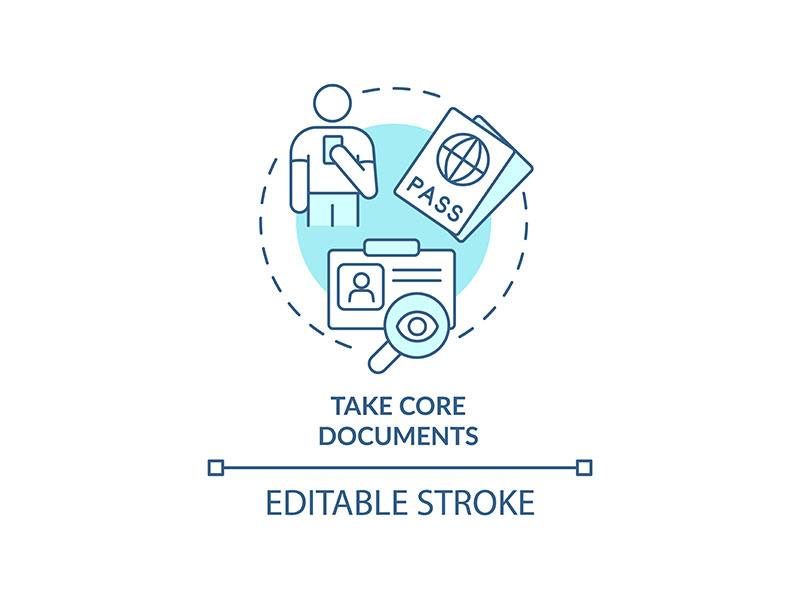 Take Core Documents Turquoise Concept Icon By Bsd Studio EpicPxls