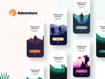 Adventure Web & Onboarding Screen