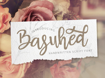 Basuhed - Handwritten Font