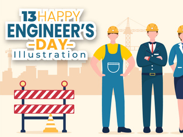 13 Happy Engineers Day Illustration