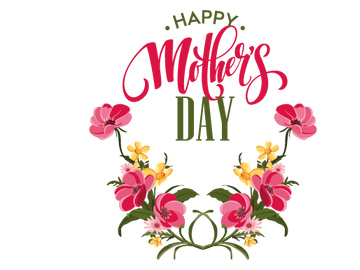 Happy Mother's Day SVG Illustration