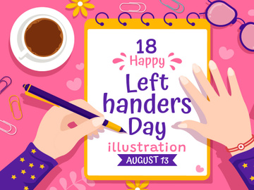 18 Happy Left Handers Day Illustration
