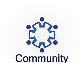 Community Logo Design Template for Teams or Groups.network and social icon design