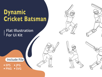 Dynamic cricket batsman