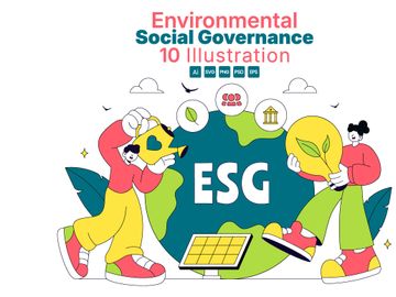 10 Environmental Social Governance Illustration