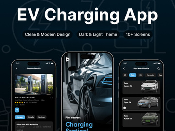 EV Charging Station Finder App UI