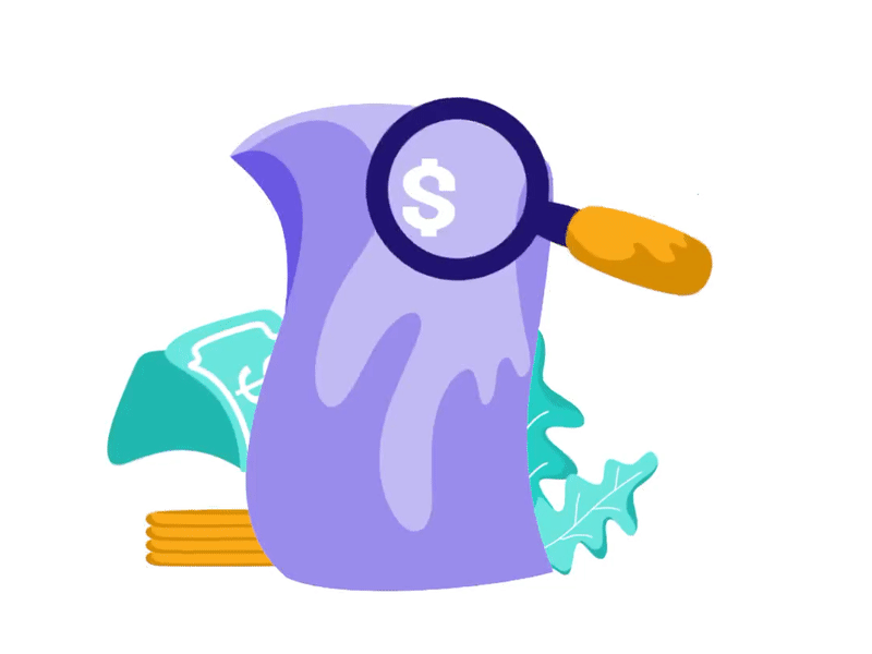Payment Breakdown Animation for transaction