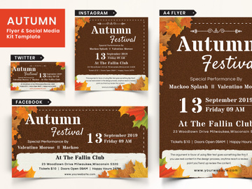 Autumn Festival Flyer & Social Media Pack-12