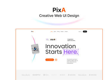 PixA – Creative Agency Web UI Design