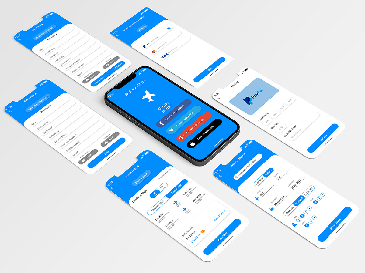 飞行应用UI工具包(Flight App UI Kit)插图