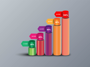 Colorful 3d Infographic
