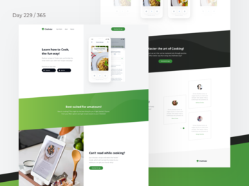 Recipes App Landing Page