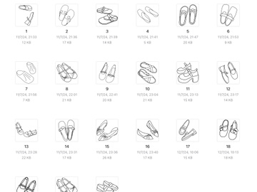 20 svg icons illustration shoes fashion