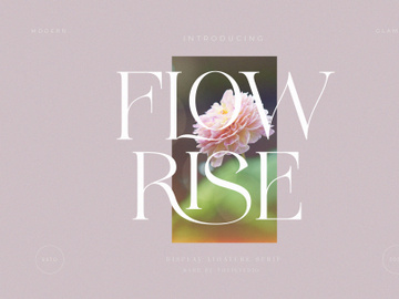 FLOWRISE || Display Ligature Serif