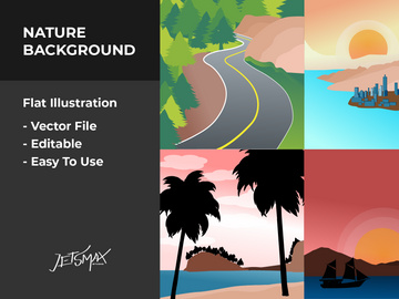 Nature Scenery Vector Bundle