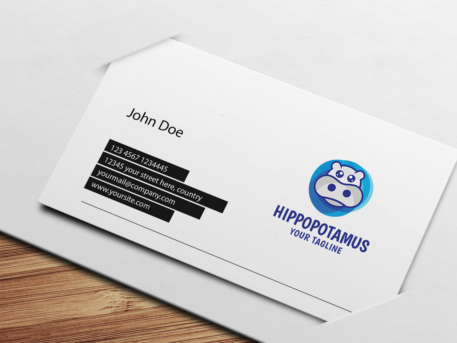 unique hippos - Logo-Vorlage