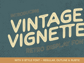 Vintage Vignette - Retro Font