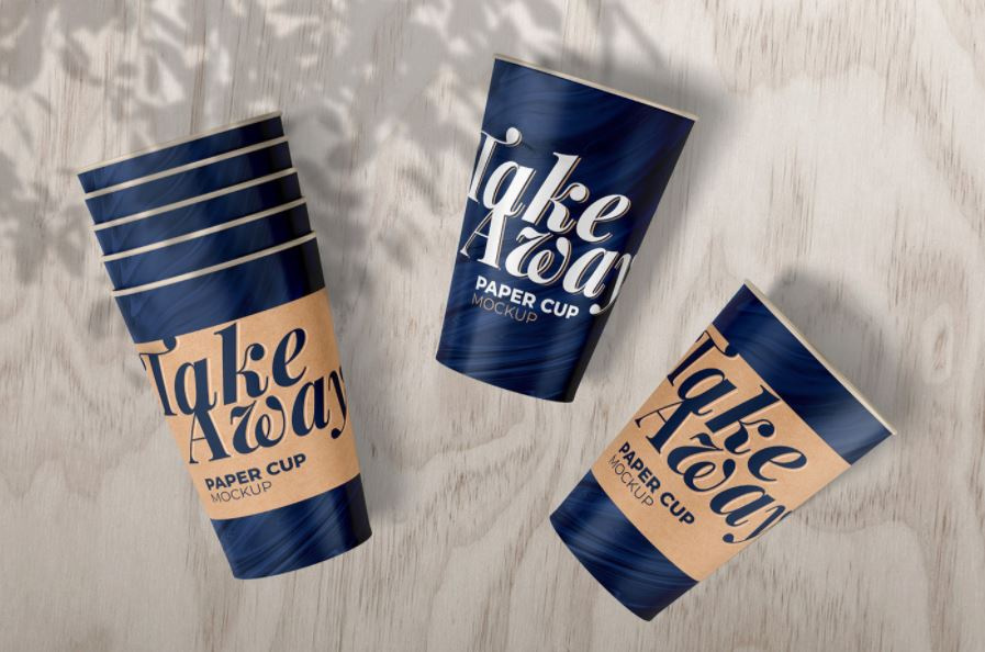 外卖纸杯模拟图(Take Away Paper Cup Mockup)插图7