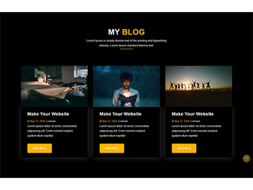 Blog Page Template Design