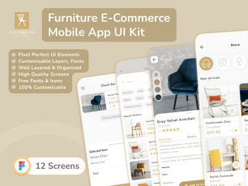 Furniture E-commerce Mobile App UI Design