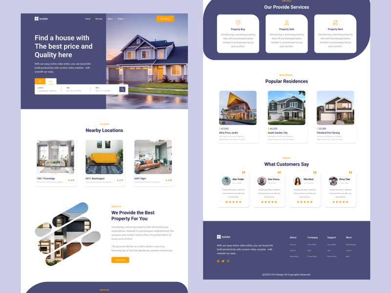 Real-Estate-Website-Landing-Page by Shamsunnahar Lima ~ EpicPxls