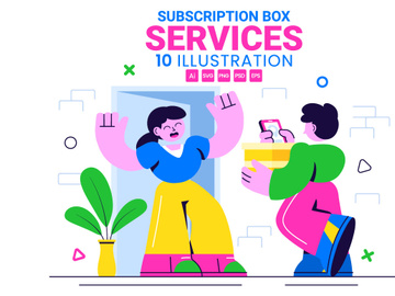 10 Subscription Box Services Illustration