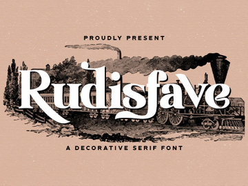 Rudisfave - Decorative Serif Font