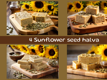 Sunflower seed halva