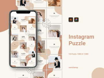 Instagram Puzzle Template