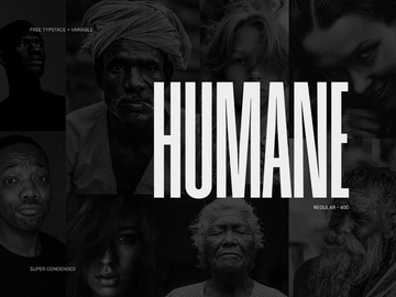 HUMANE - Free Typeface / Variable