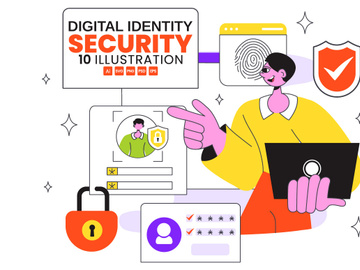 10 Digital Identity Security Illustration