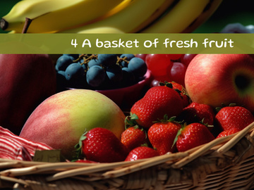 A basket of fresh fruit