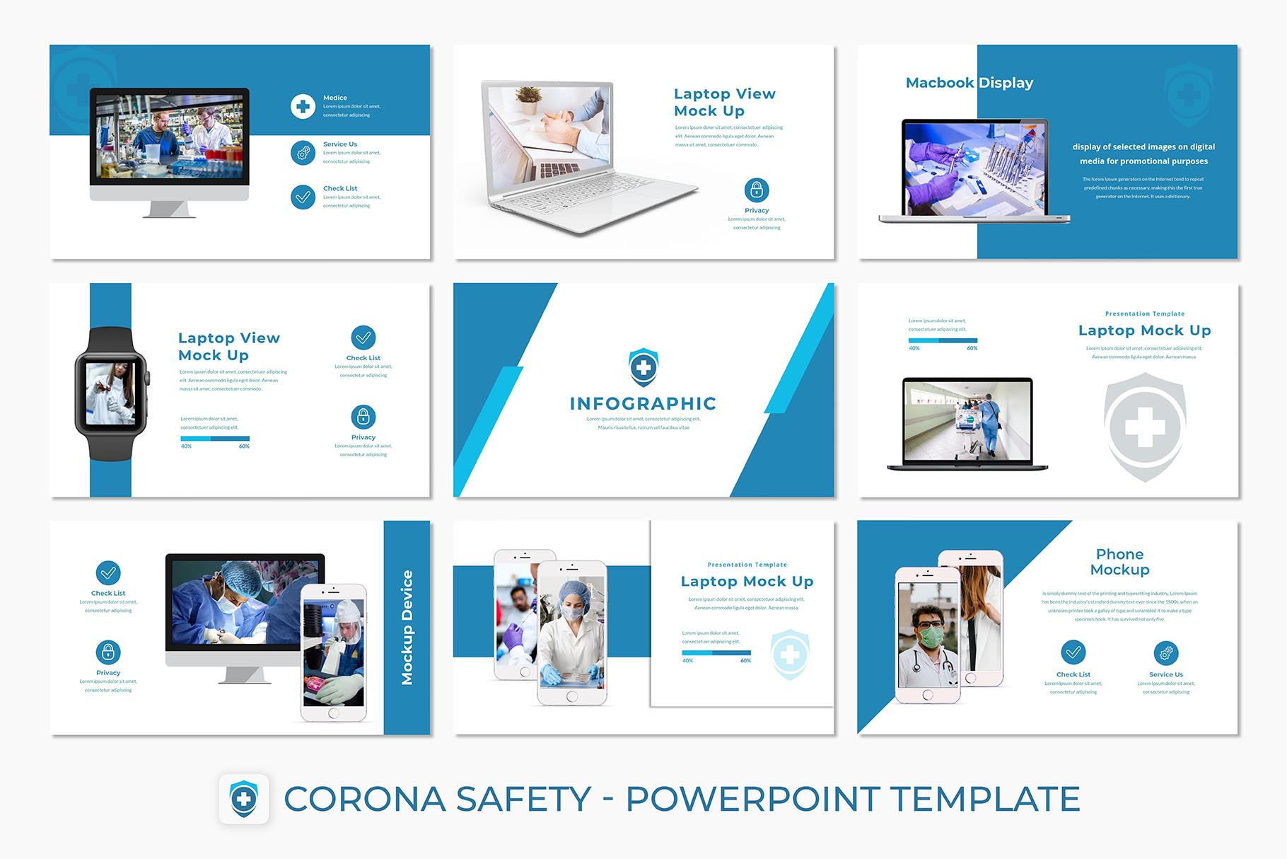 Corona Safety - PowerPoint-Vorlage