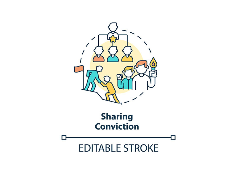 Sharing Conviction Concept Icon By Bsd Studio EpicPxls