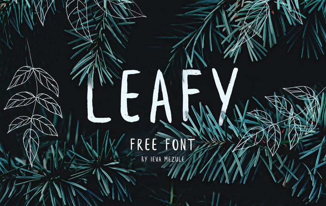 Beautify your text with leafy free brush font | EpicPxls