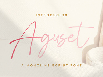 Aguset - Handwritten Font