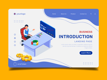 Business Introduction - Landing Page Illustration Template
