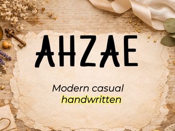 AHZAE – Modern Casual Handwritten Font - (TTF)
