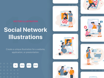 M146_Social Network Illustrations