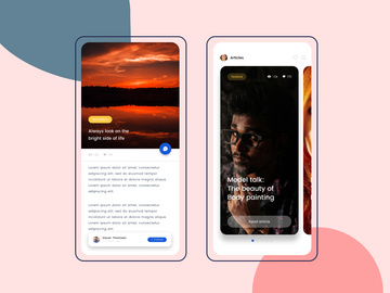 Option for User profile concept screens