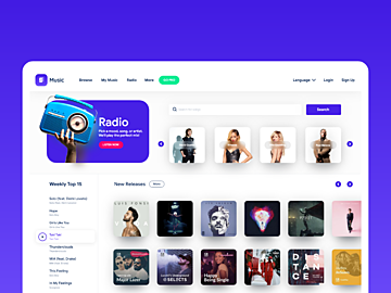 Music  Web App Ui