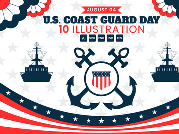 10 United States Coast Guard Day Illustration