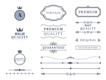 vintage decoration vector